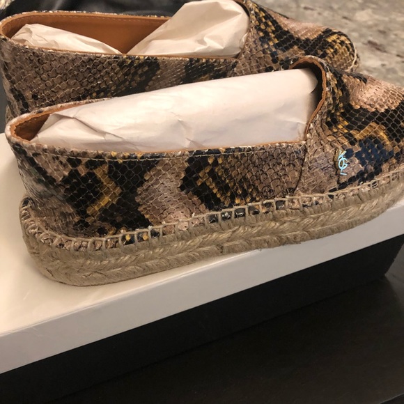 Kurt Geiger Women's Leather Snake Print Espadrille - Picture 6 of 9